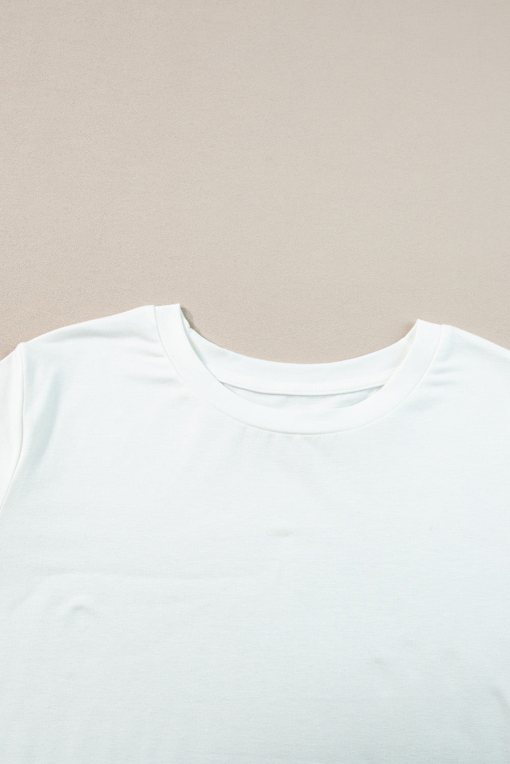 T-shirt for Women Plus Size Rolled Sleeve