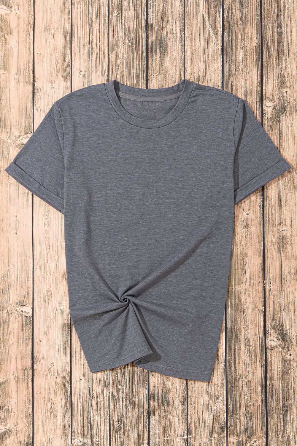 Tee for Women Everyday Plain Crew Neck Modern Wardrobe Pick