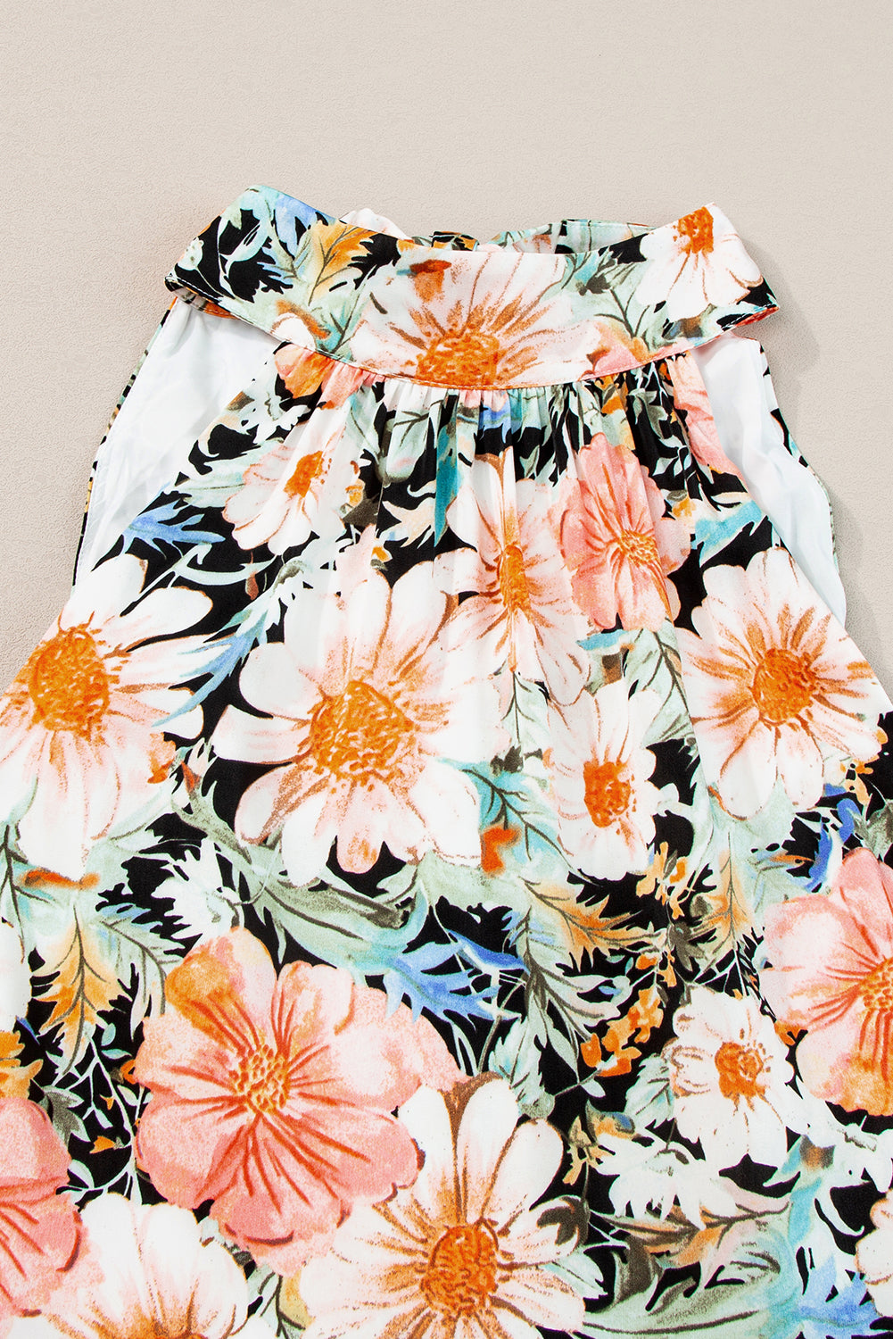 Women's Bohemian Floral-Print Knotted Halter Maxi Dress