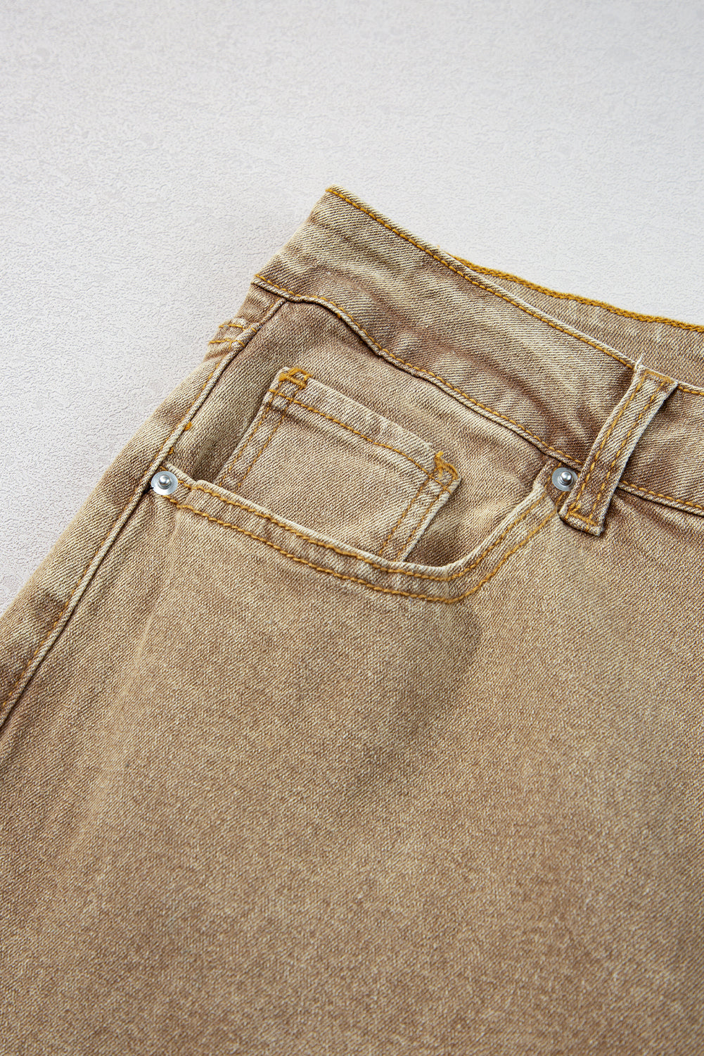 Women's Jeans Featuring Acid Washed High Rise Cropped Wide-Leg