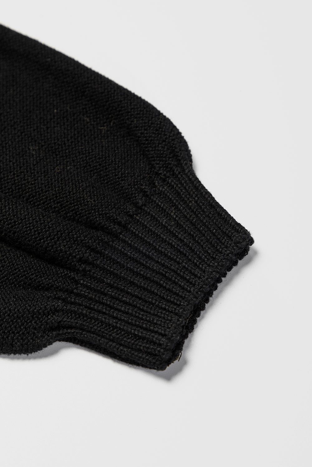 Colorblock Bishop Sleeve Ribbed Trim Sweater