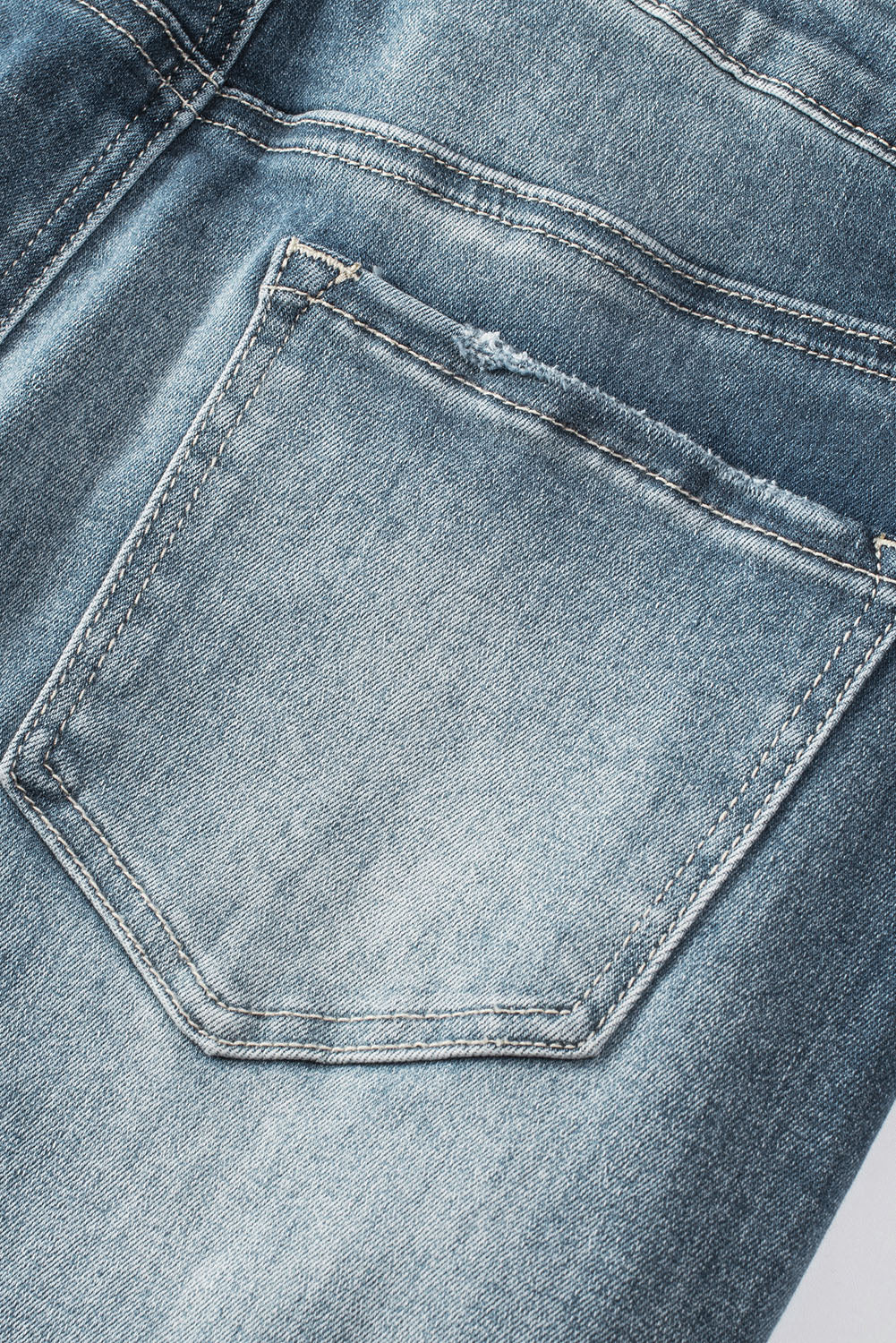 Women's Jeans Featuring Distressed Ripped Slim-Fit