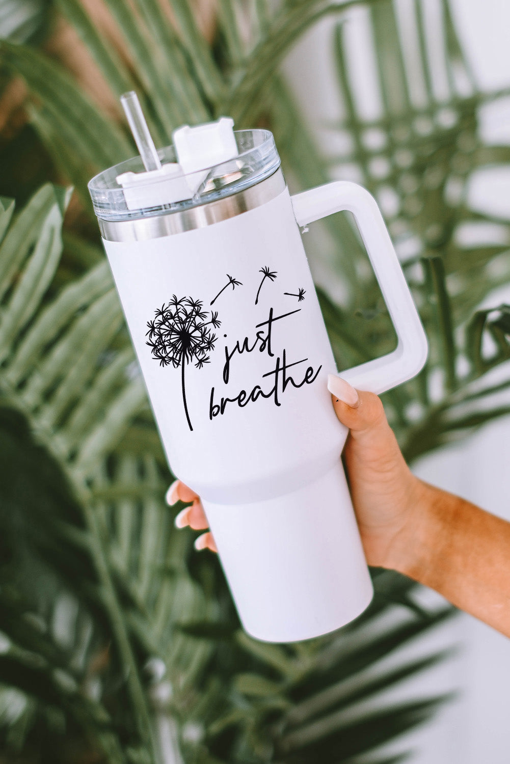 Dandelion Just Breathe Stainless Steel Insulate Cup with Lid 40oz