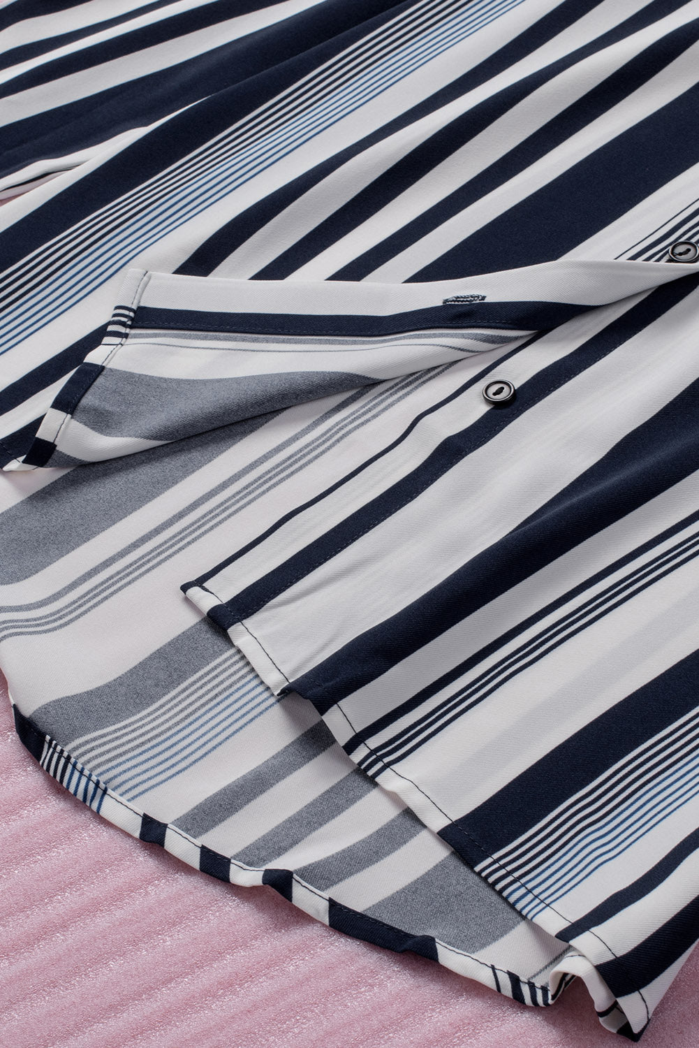 Women's Shirt with Navy Striped Contemporary Women