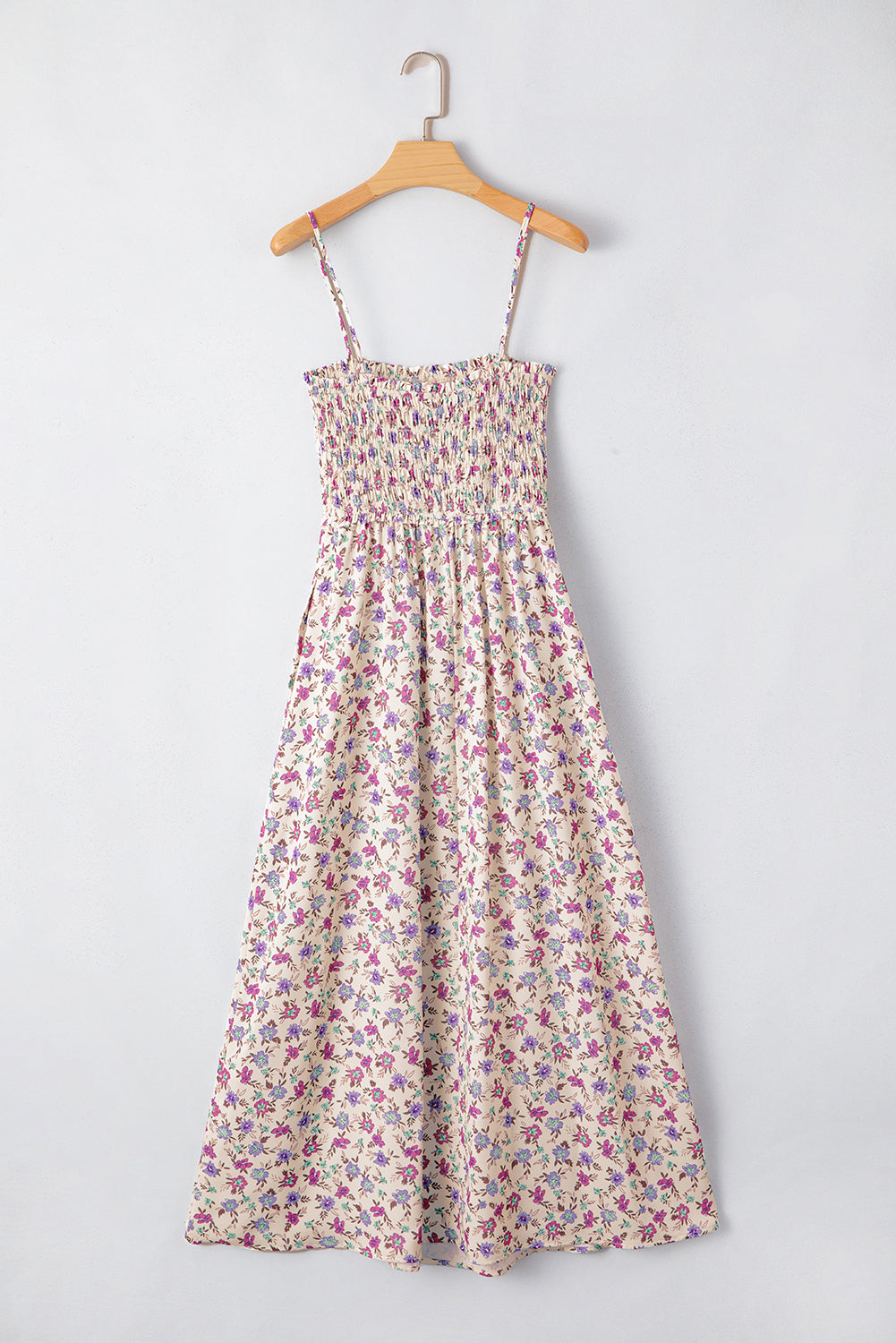 Bohemian Ditsy Floral Smocked Fit Flare Sundress