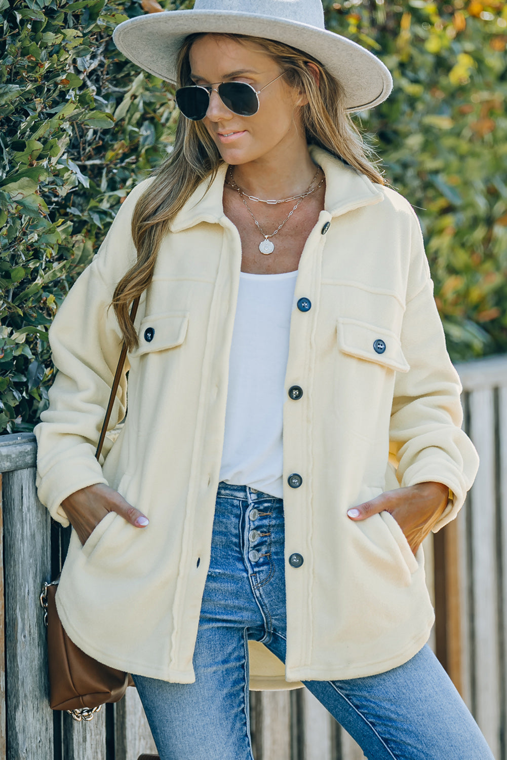 Women's Shirt Jacket with Button-Front