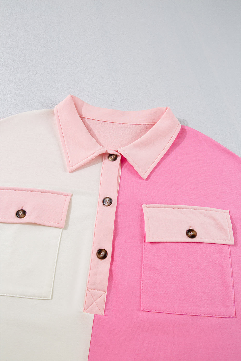 Women's Chest-Pocket Detail Plus Size Sweatshirt