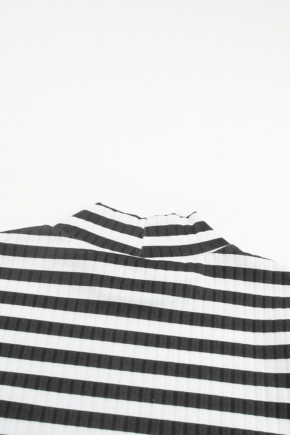 Women's Tee with Long-Sleeve Striped Textured Knitted