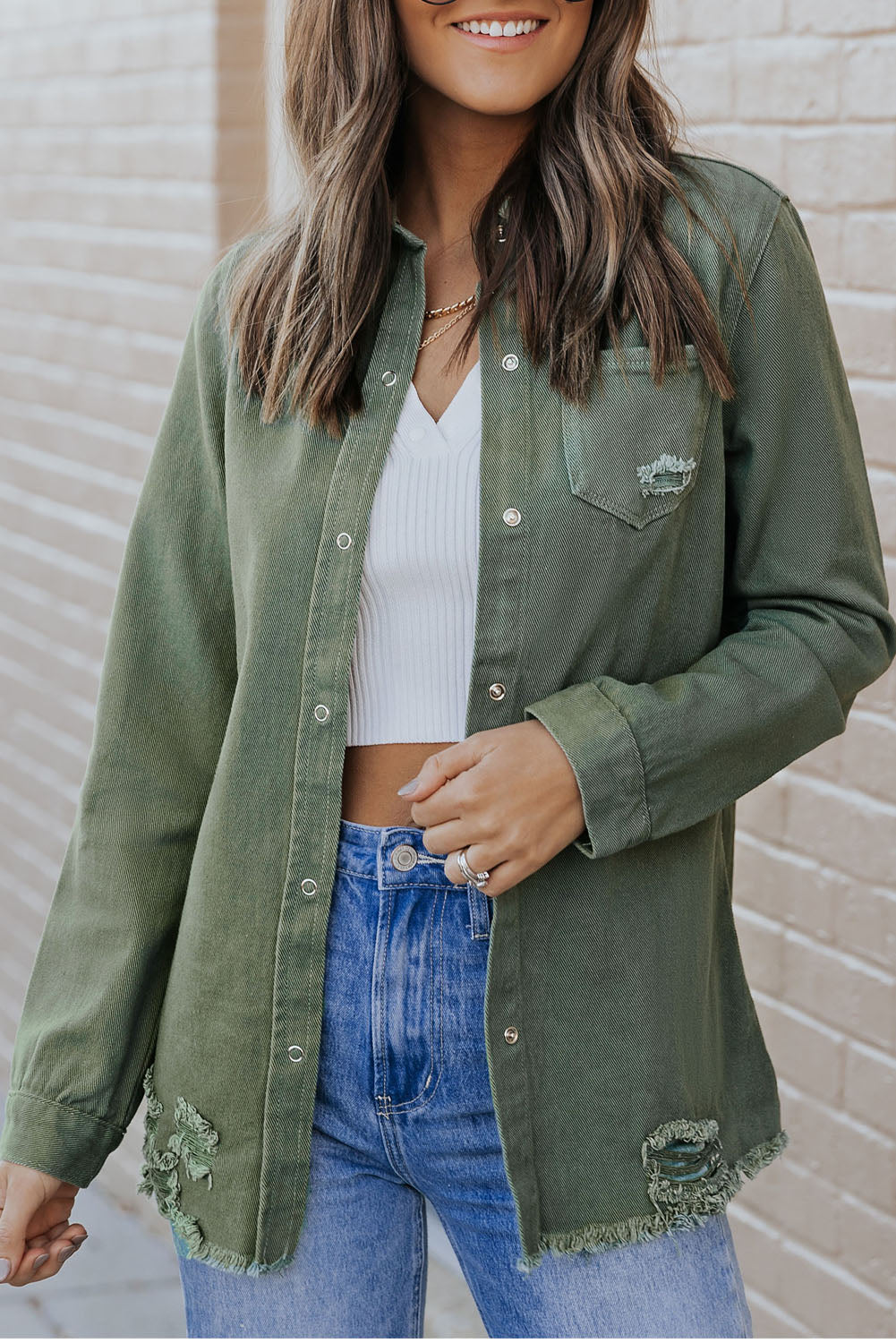 Ripped Denim Jacket