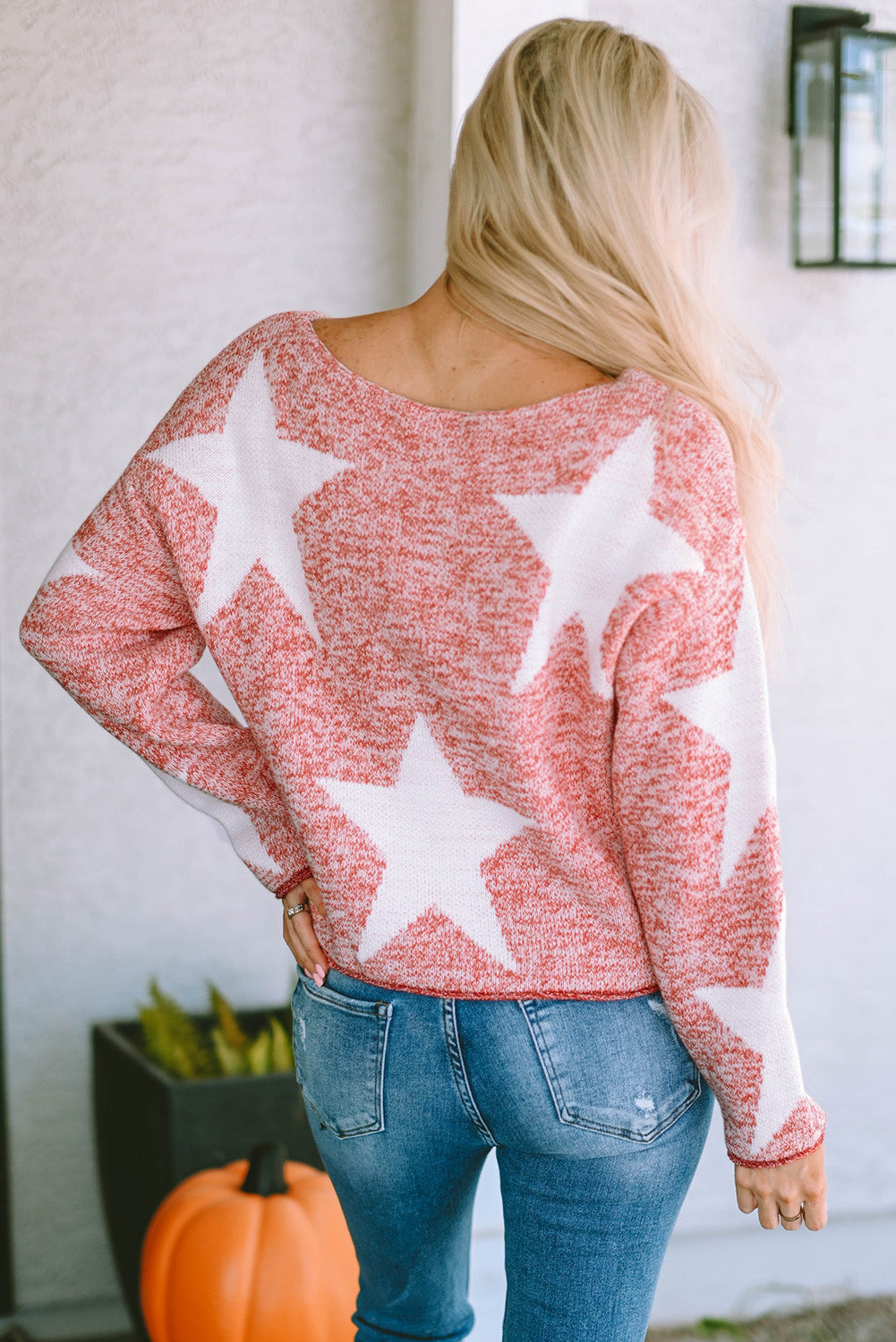 Women's Knit Sweater Featuring Big Star Spangled Everyday
