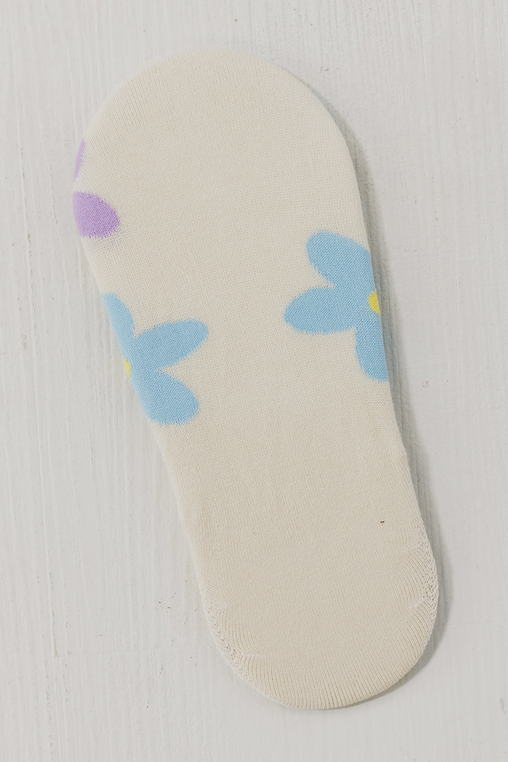 Cute Floral-Print No Show Socks Style