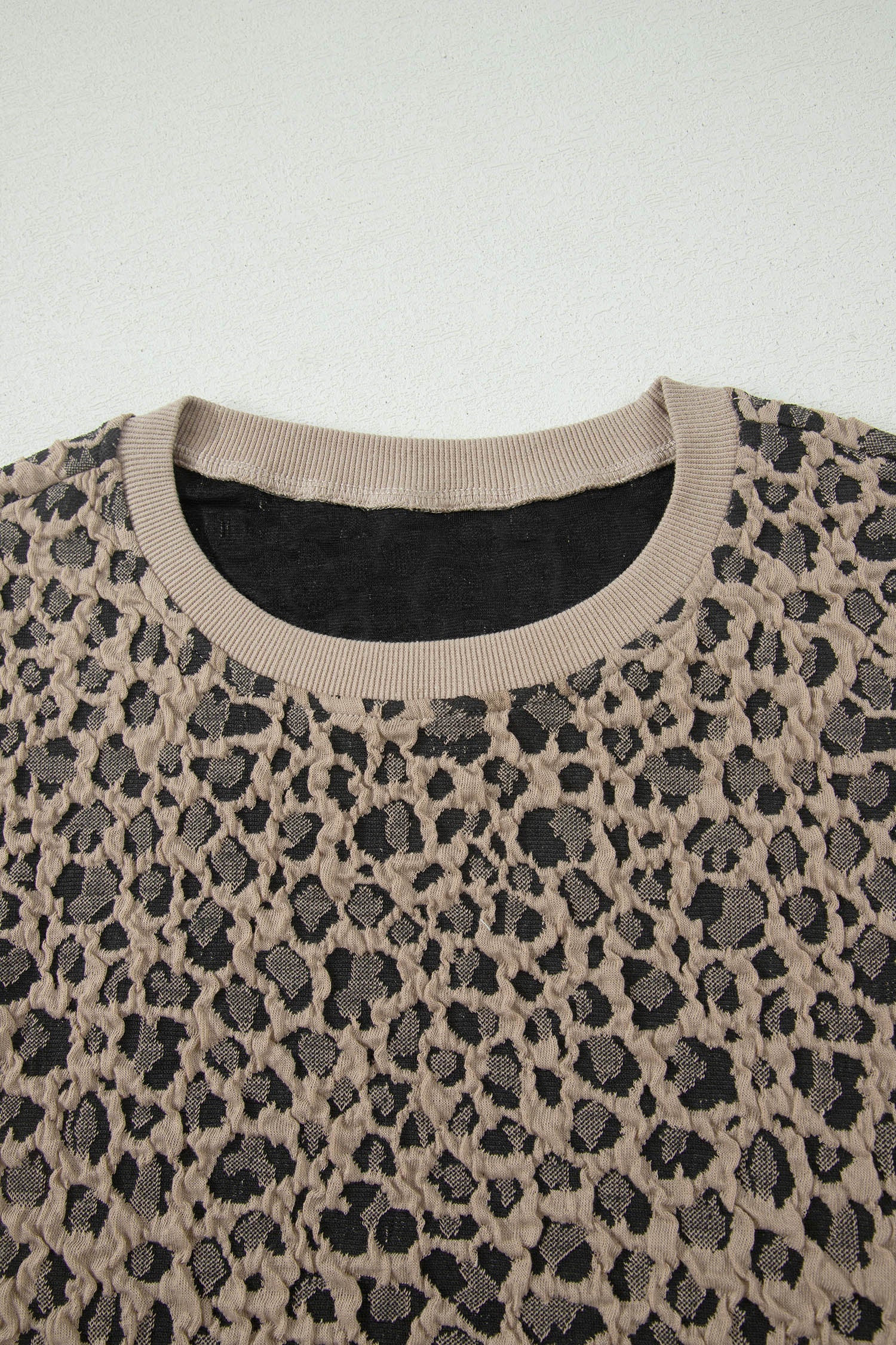 Leopard Textured Sleeveless Mini Dress Featuring Pockets