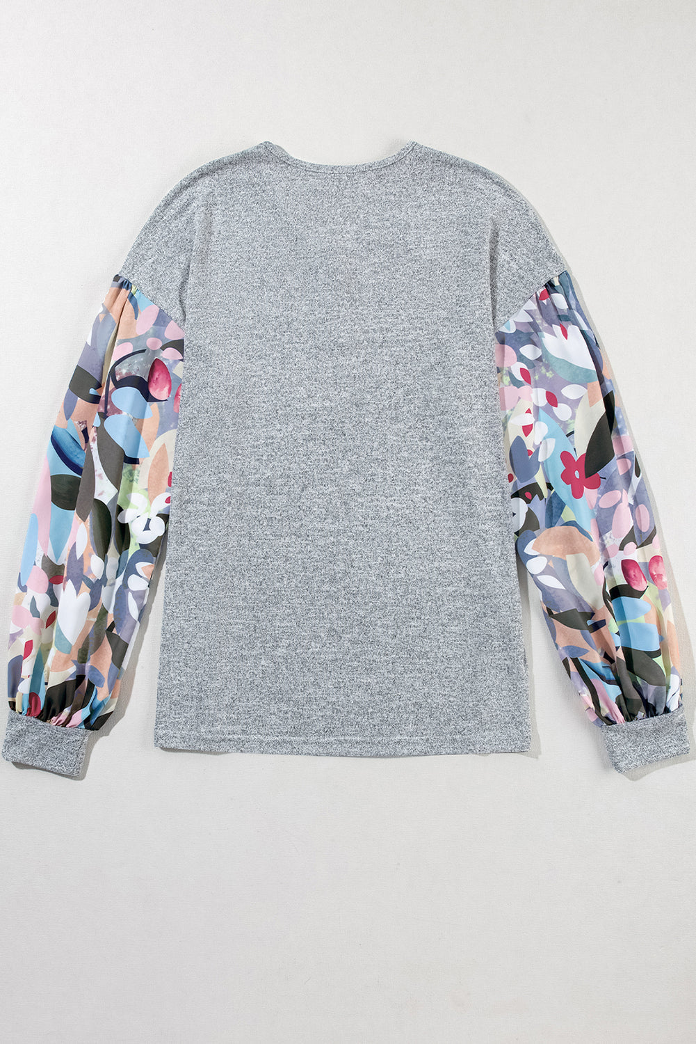 Women's V Neck Patchwork Button-Front Top
