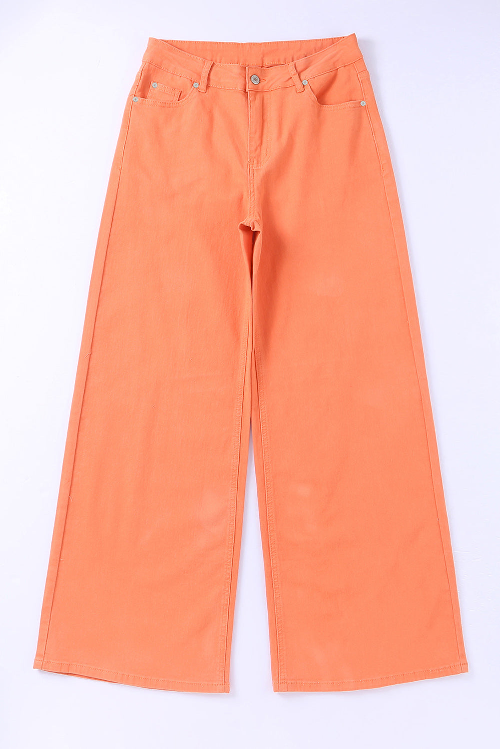 Women's Jeans with High-Rise Wide-Leg Acid Wash