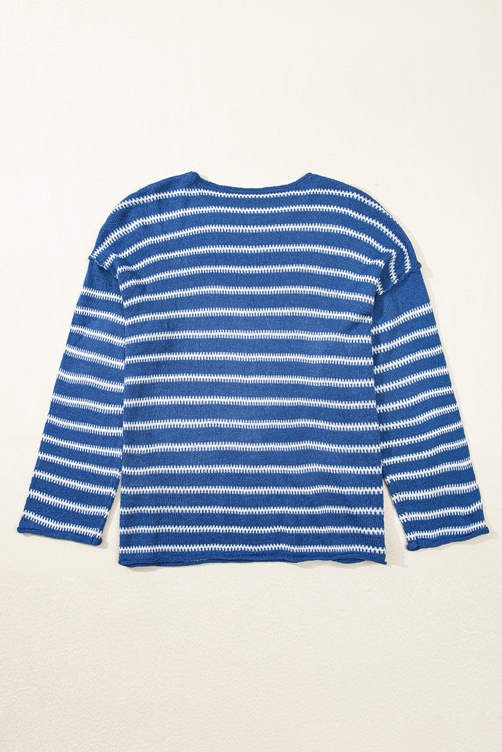 Women's Sweater Featuring Dropped-Shoulder Round Neck Plus Size