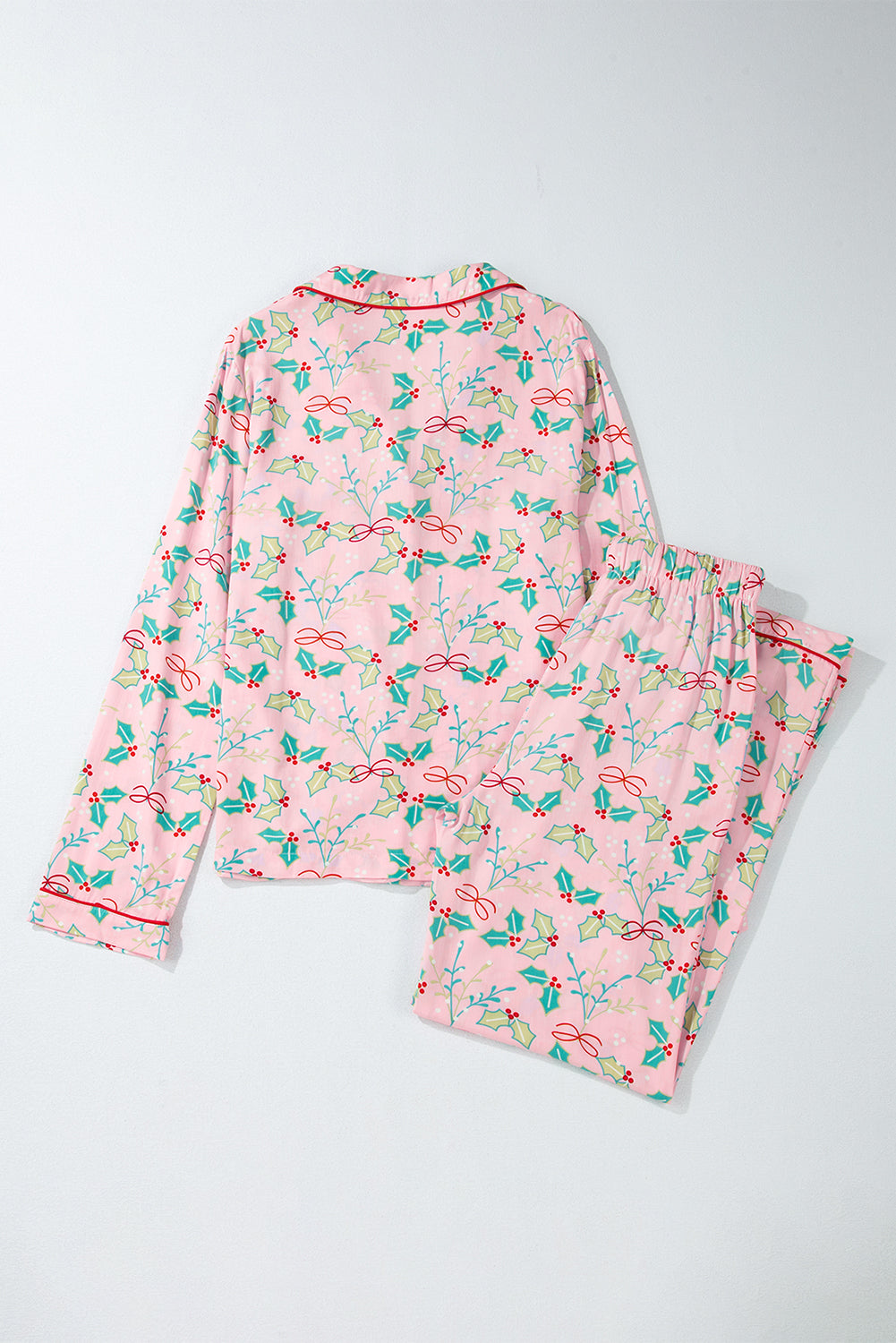 Floral Set Christmas Pajamas in Multicolour