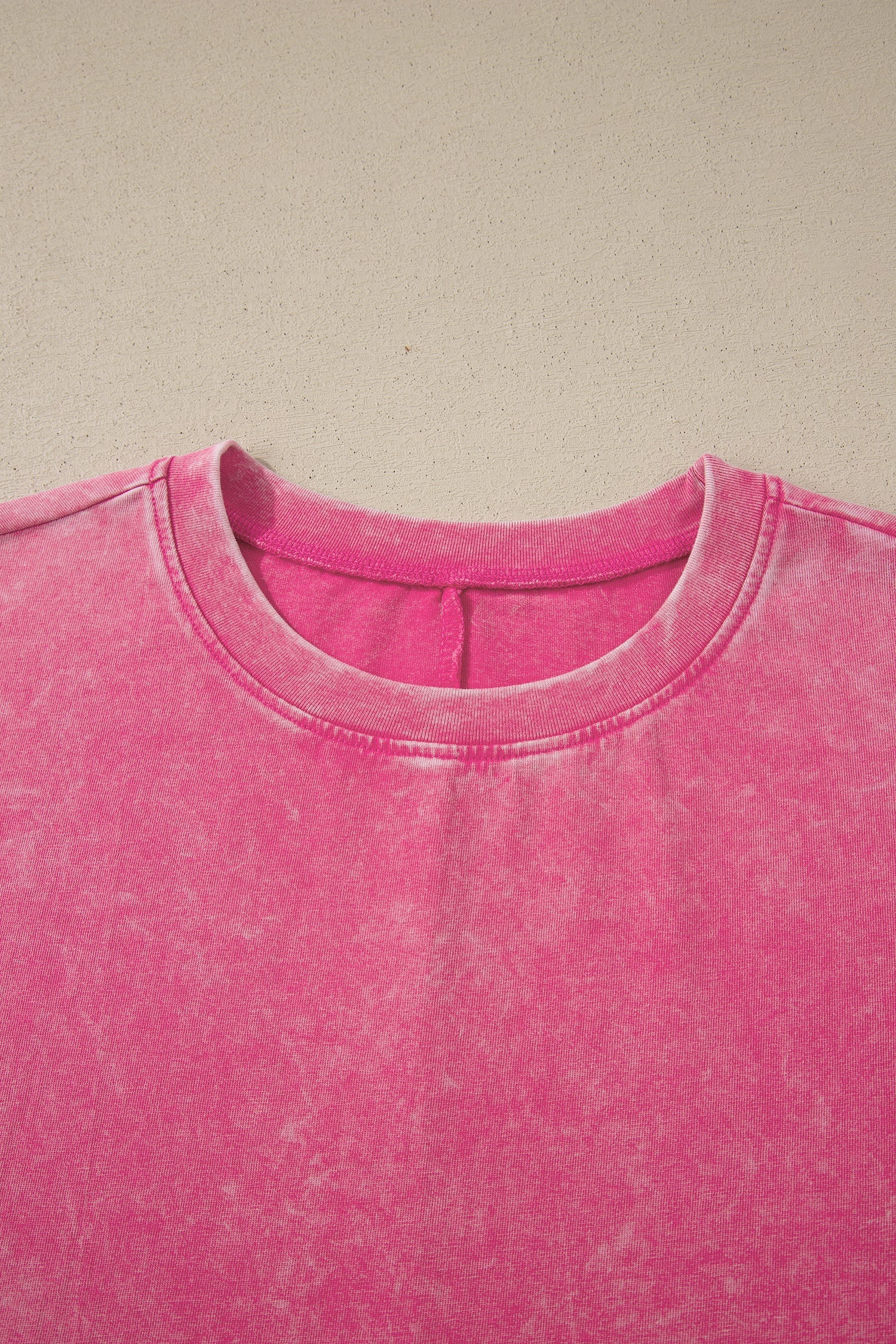 Cotton Mineral Solid Mineral Washed Oversize Tee in Pink