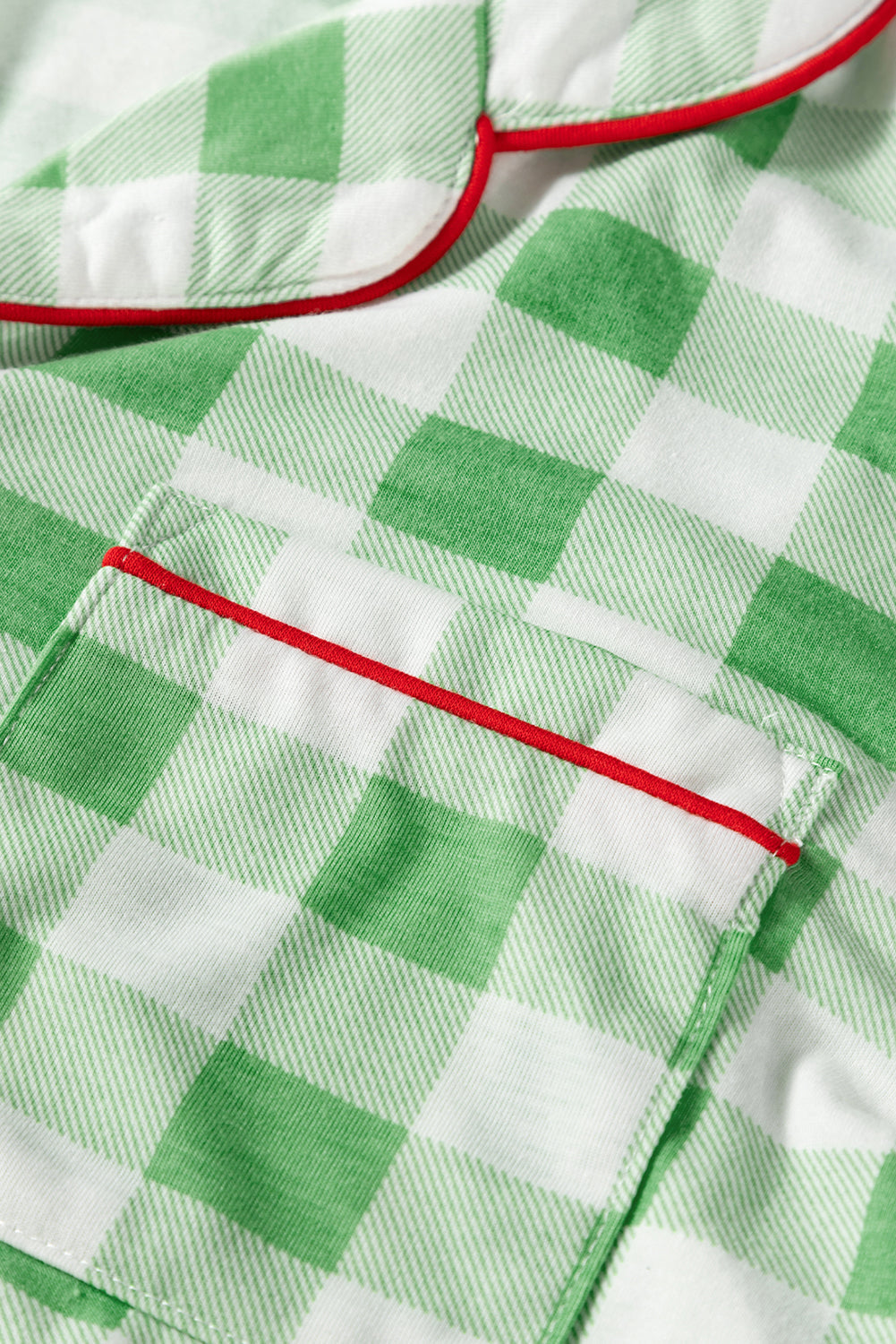 Plaid Print Christmas Print Shirt and Pants Pajama Set