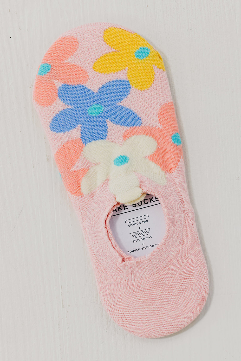 Cute Floral-Print No Show Socks