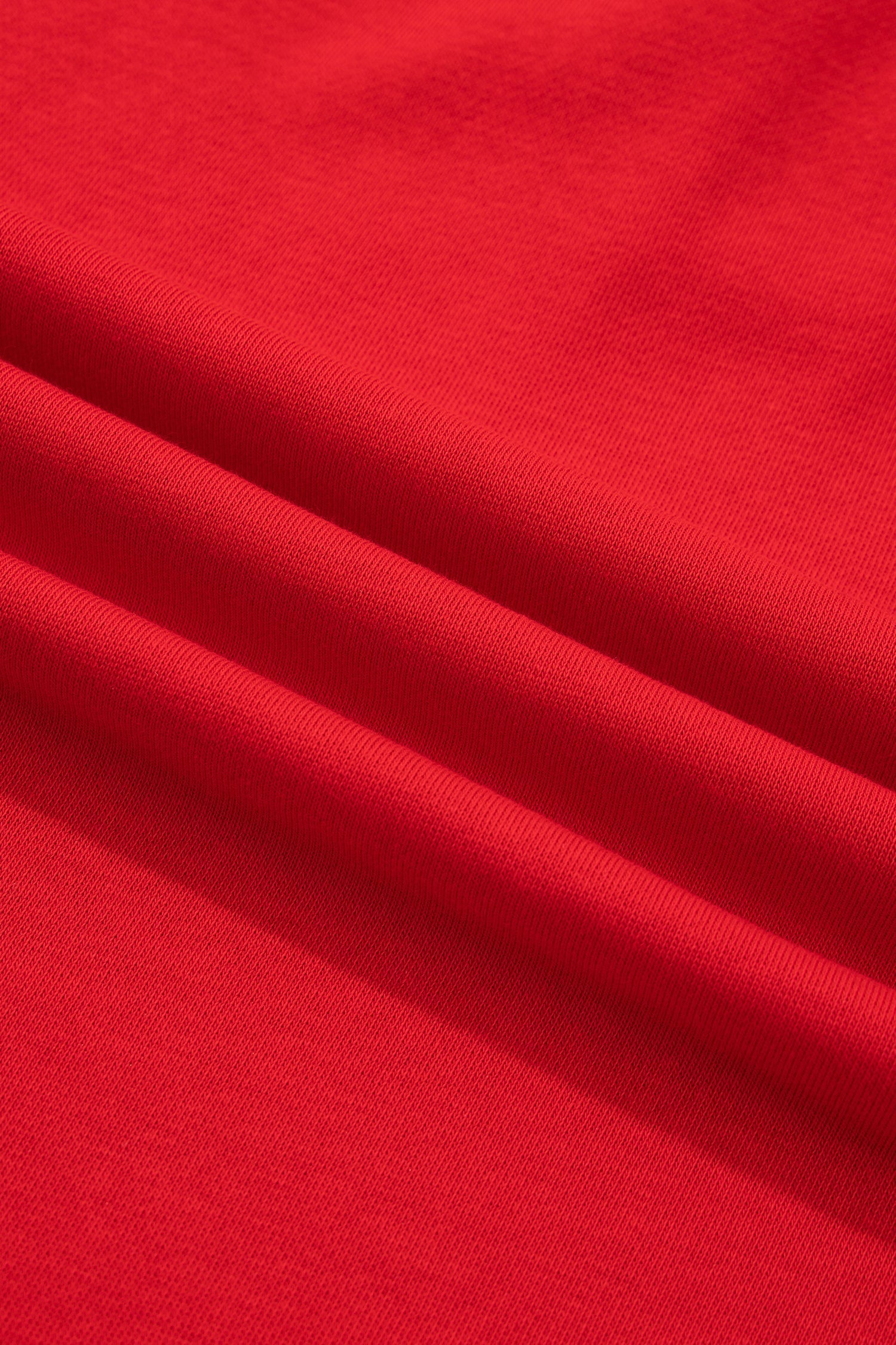 Striped Short-Sleeved Frilled Collar Blouse in Fiery Red