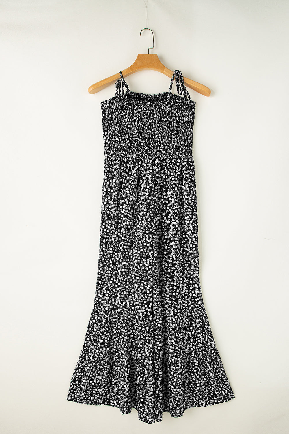 Jumpsuit for Women Straps Bodice Wide-Leg Floral-Print