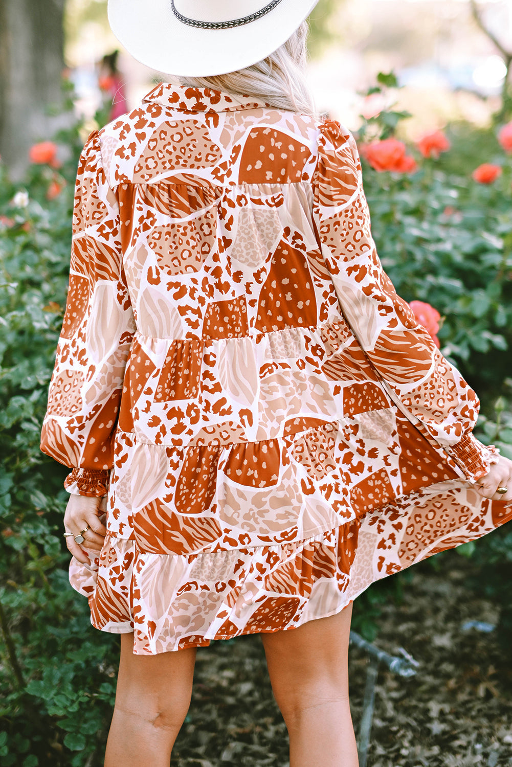 Women's Dress with Swing Multi Pattern