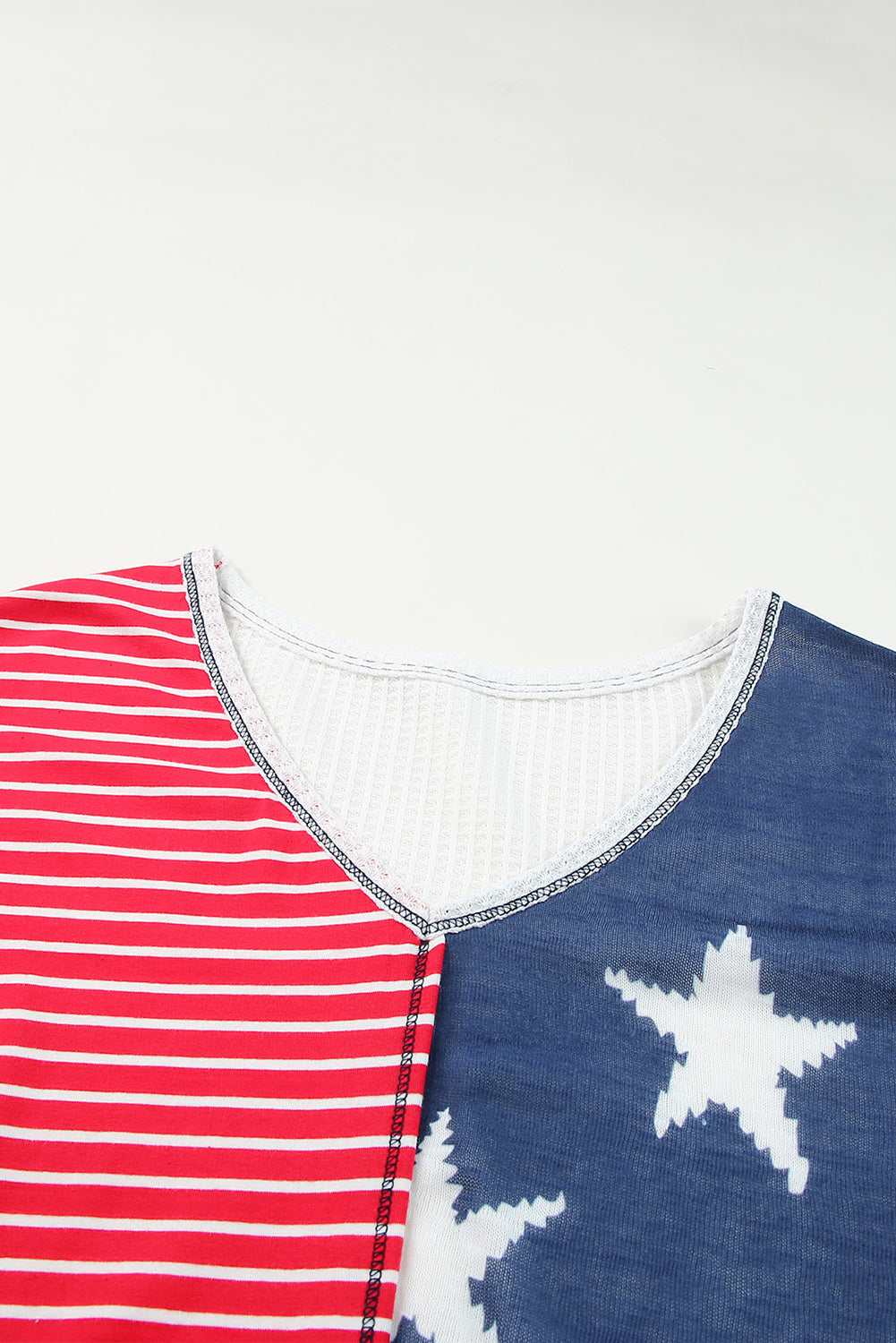 Women's Short Sleeves Stripes Knitted Top