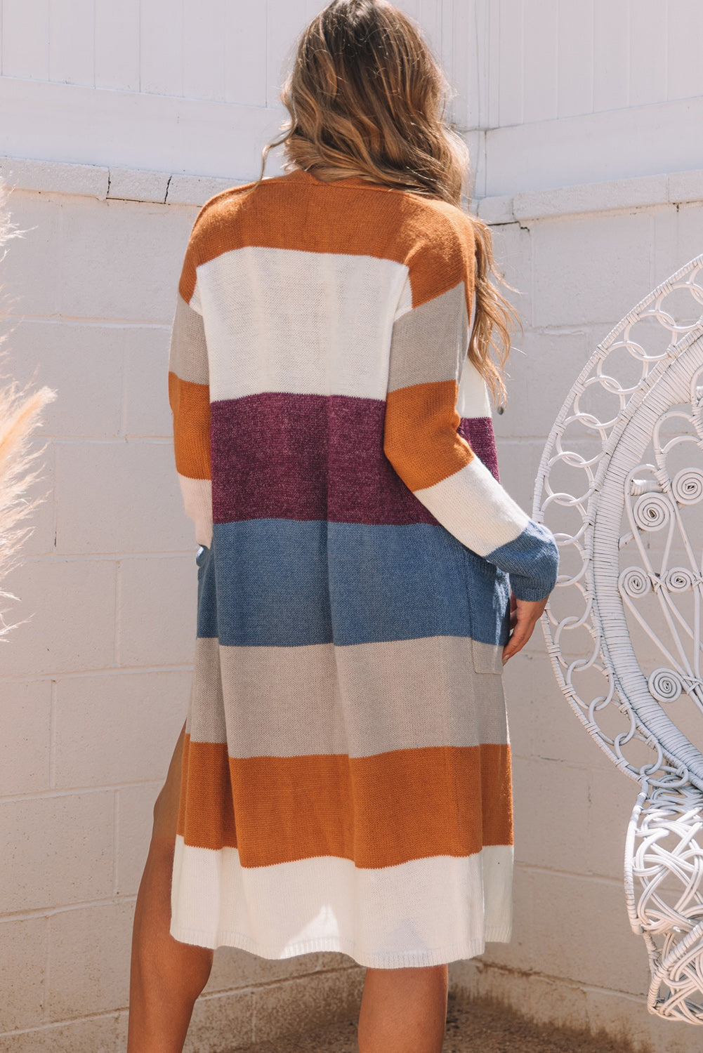 Women's Open Front Long Knit Cardigan