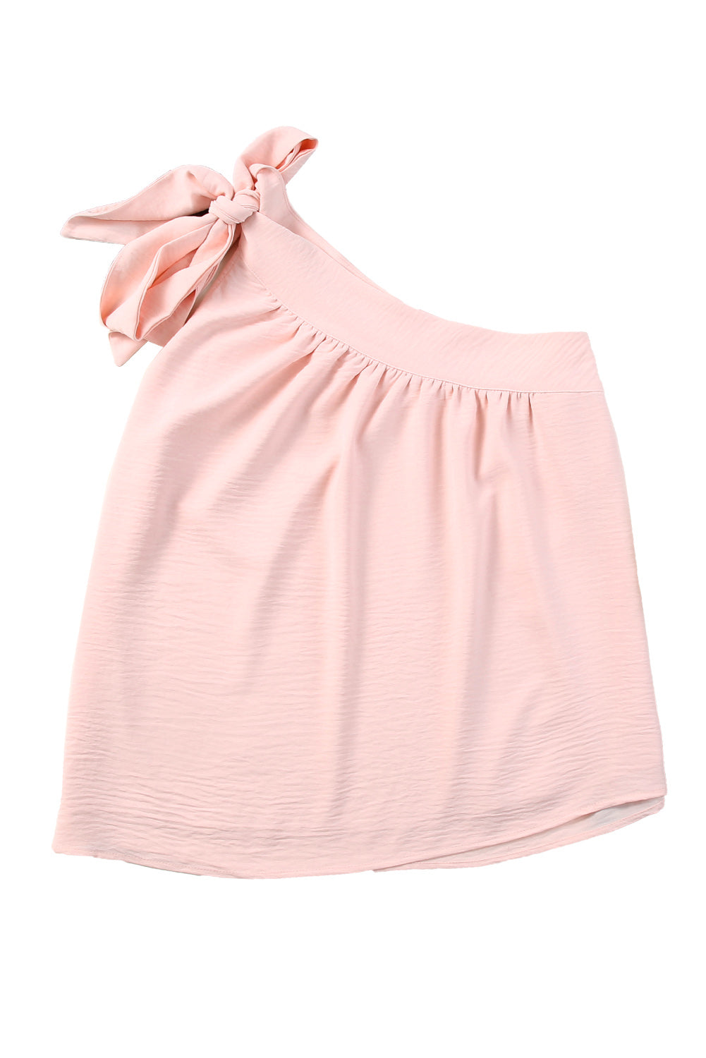 Women's Top with Asymmetric Tie Shoulder Sleeveless