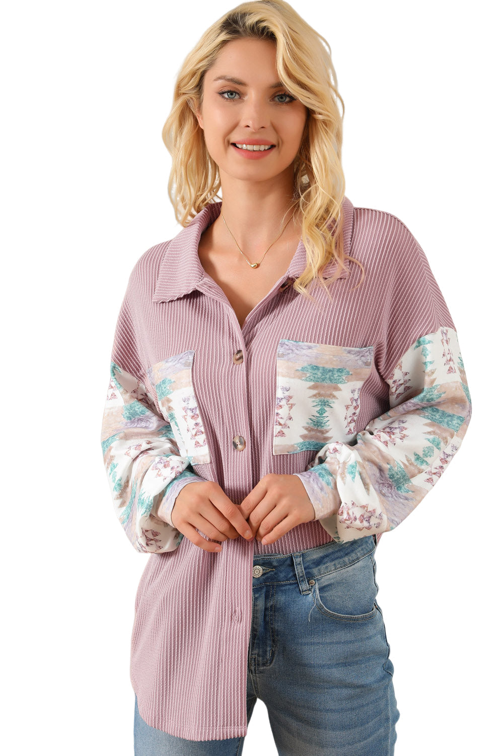 Women's Toltec Cord Contrast Shacket
