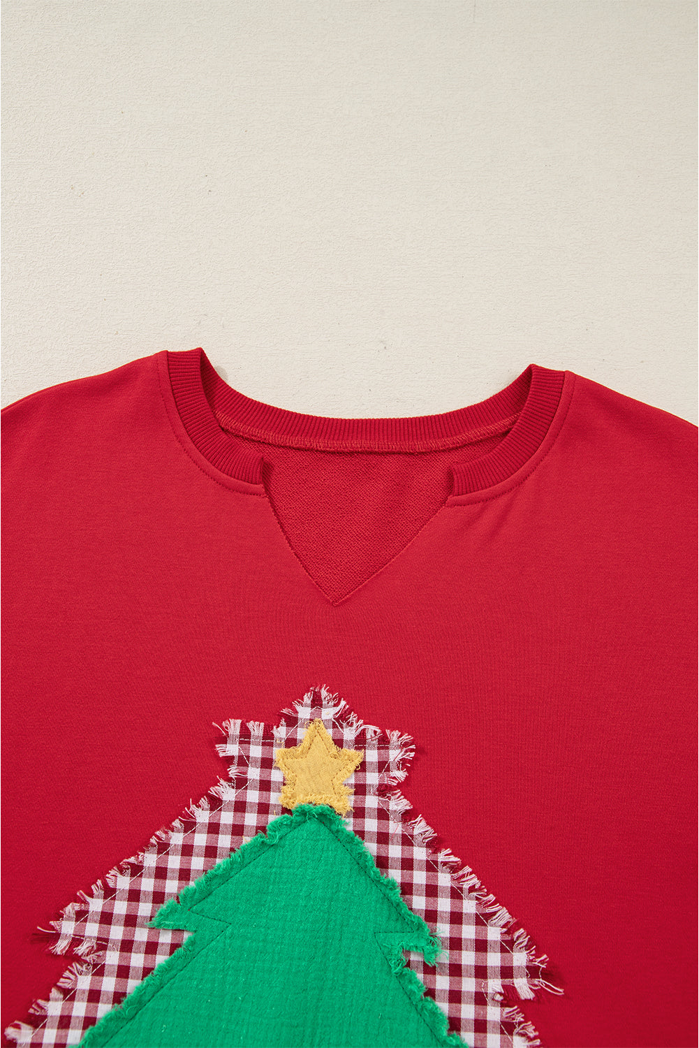 Double Christmas Tree Drop-Shoulder Sweatshirt