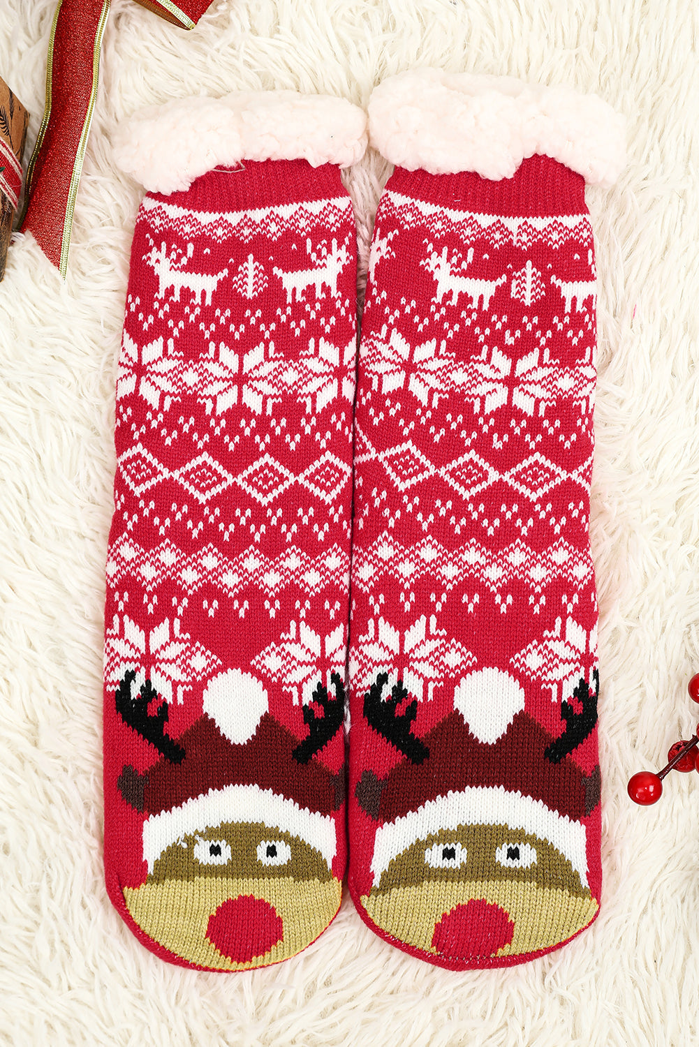 Christmas Flake Thermal Socks
