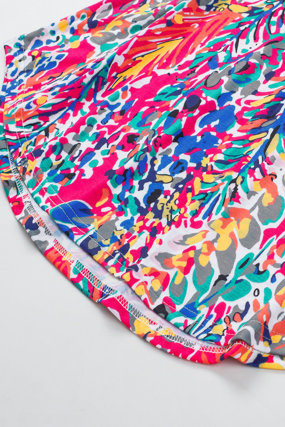 Women's Ruffles Featuring Tank Top with Floral-Print Print