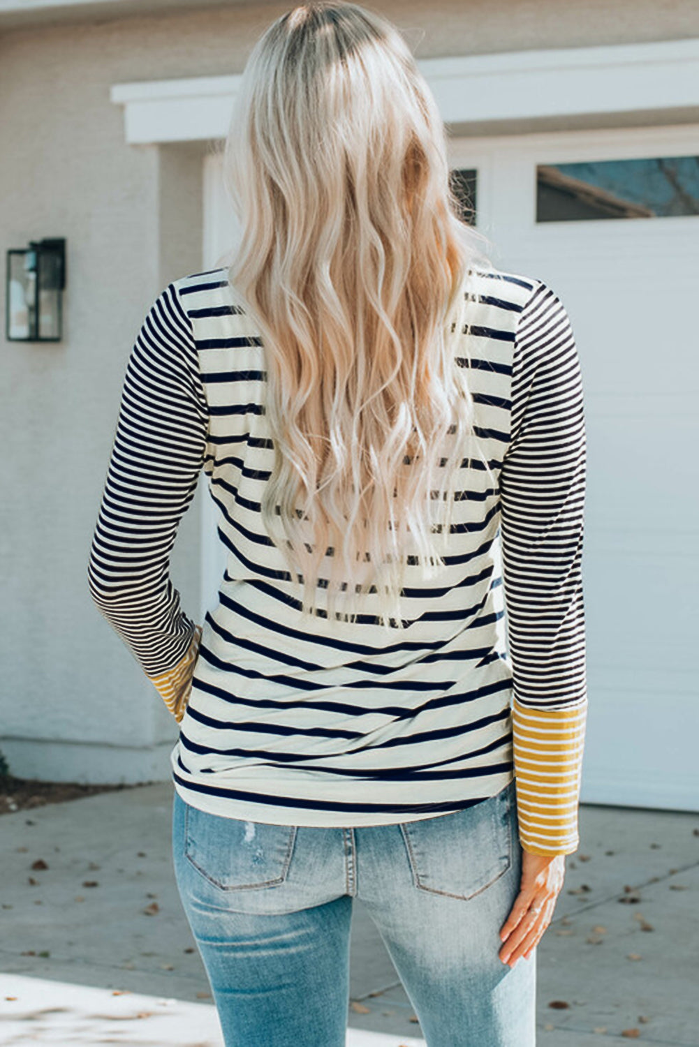 Women's Long-Sleeve Button Henley Top
