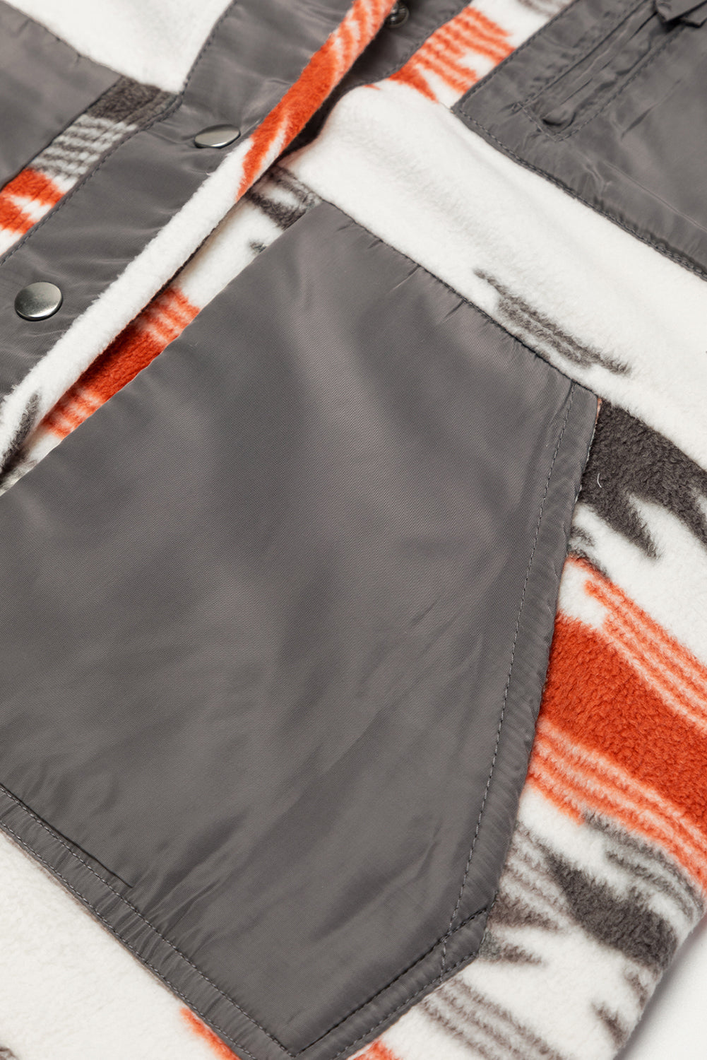 Jacket for Women Aztec Fleece Snap Button
