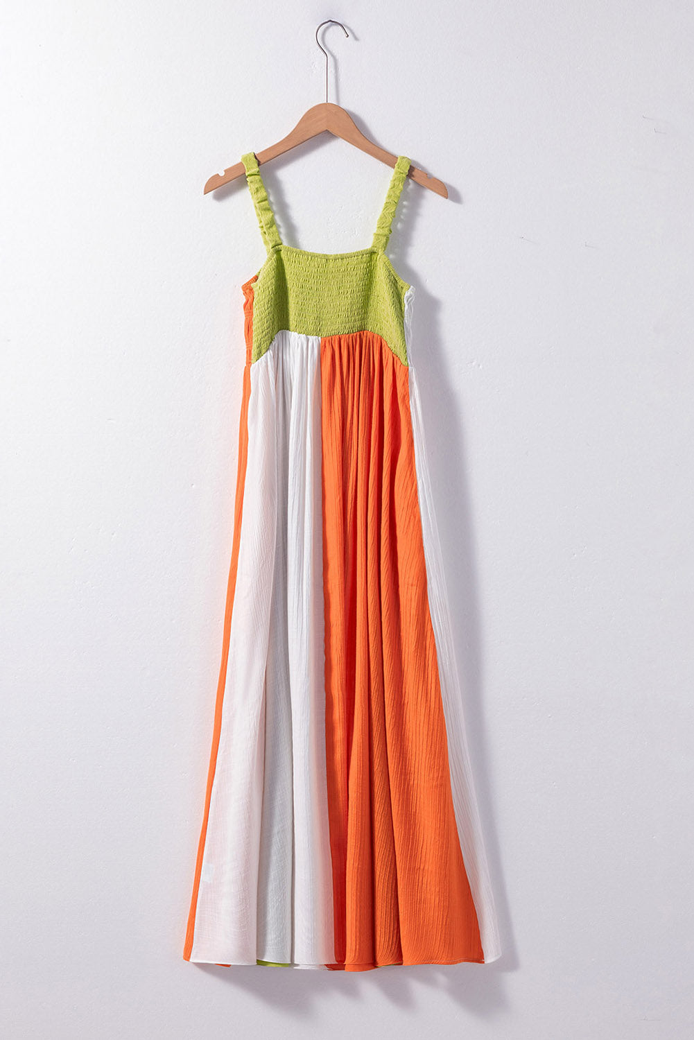Women's Maxi Dress with Shirred High-Rise Fit and Flare