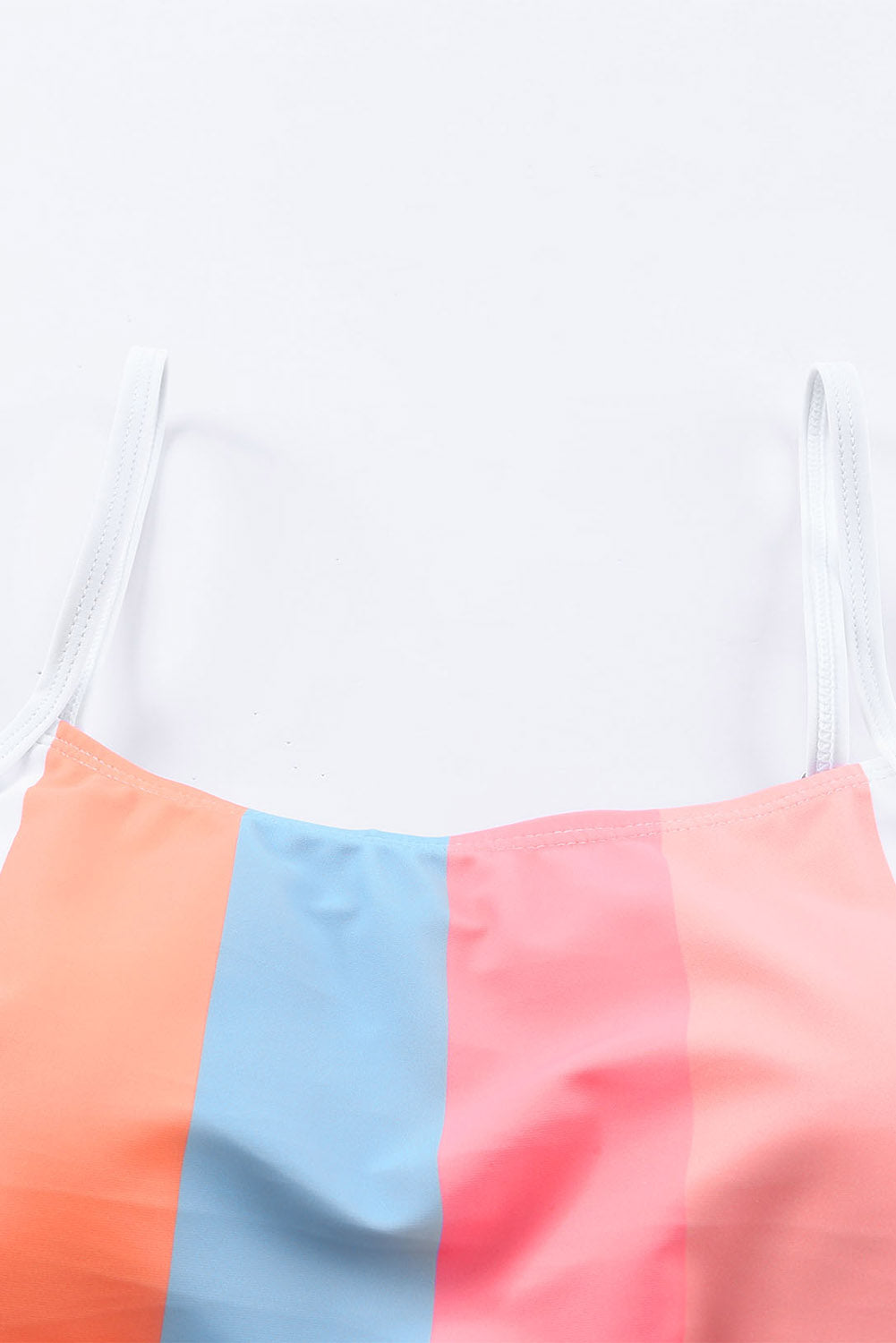 Women's Bikini Striped High-Rise Swimsuit