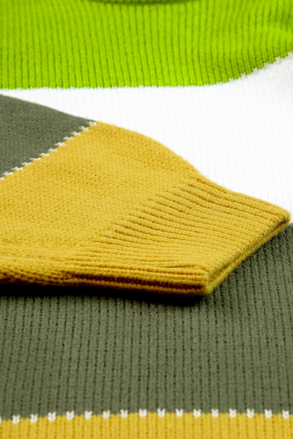 Women's Patchwork Plus Size Color-Block Sweater