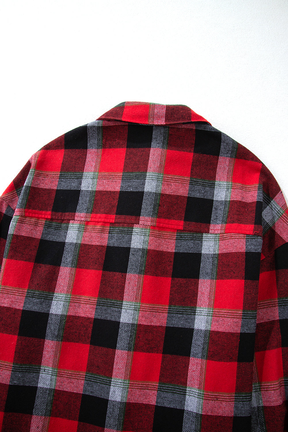 Checkered Pattern Christmas Pattern Loose Shirt and Pants Lounge Set