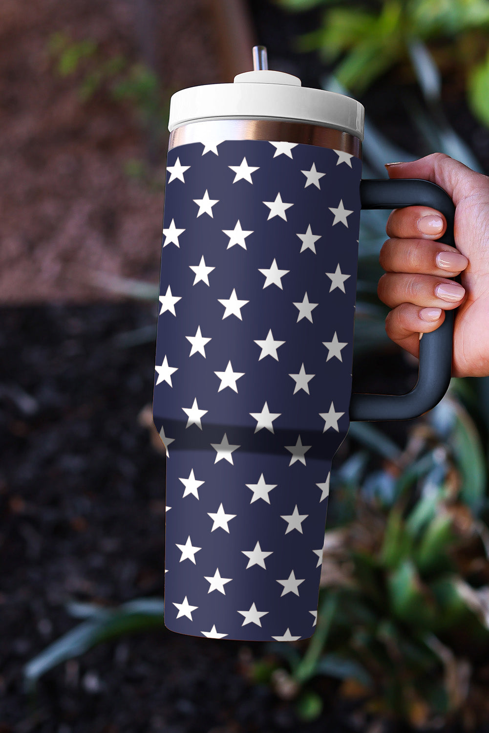 Printed Thermos Star Thermos Cup with Handle 40oz