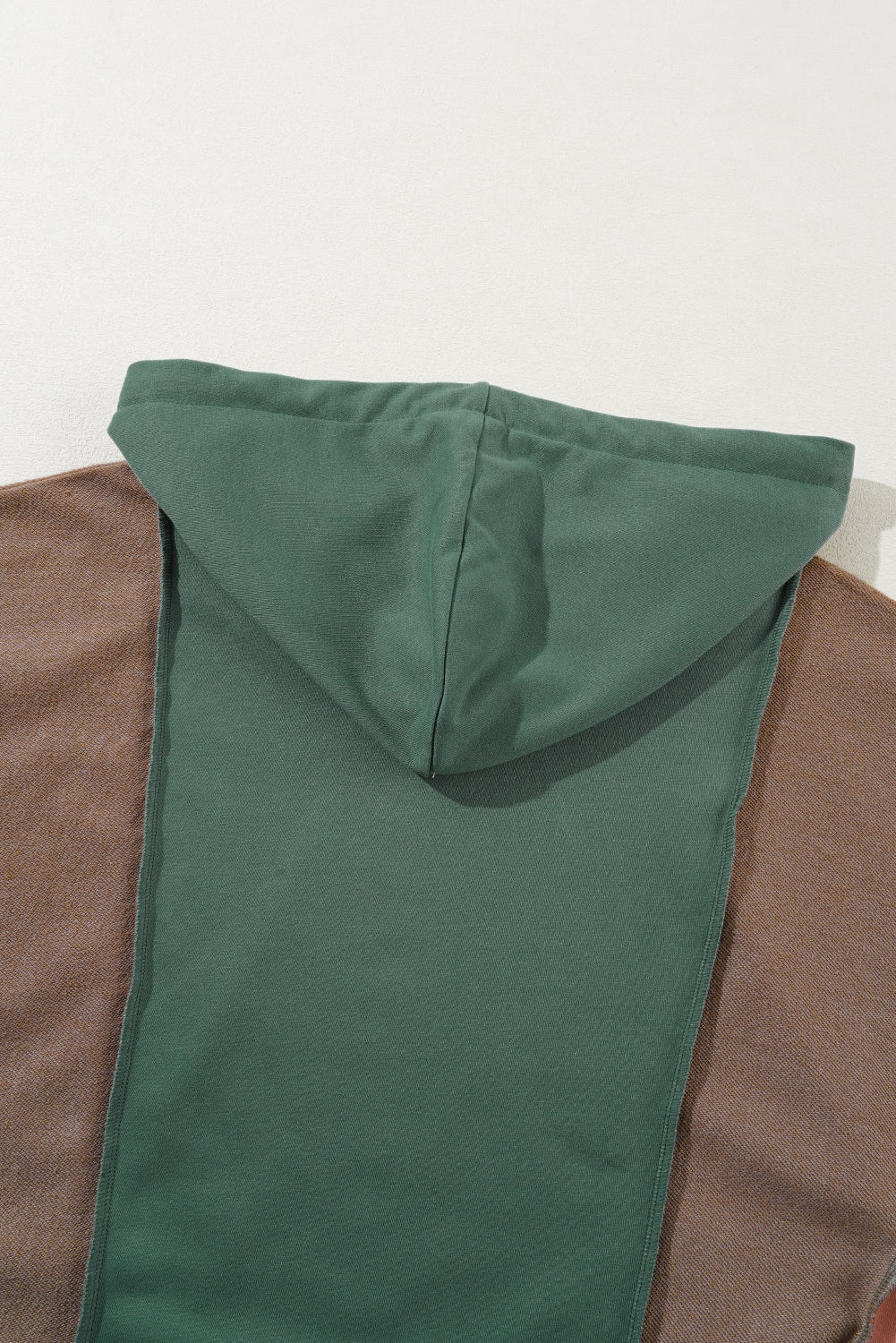 Women's Hoodie Featuring Plus Size Patchwork V Neck