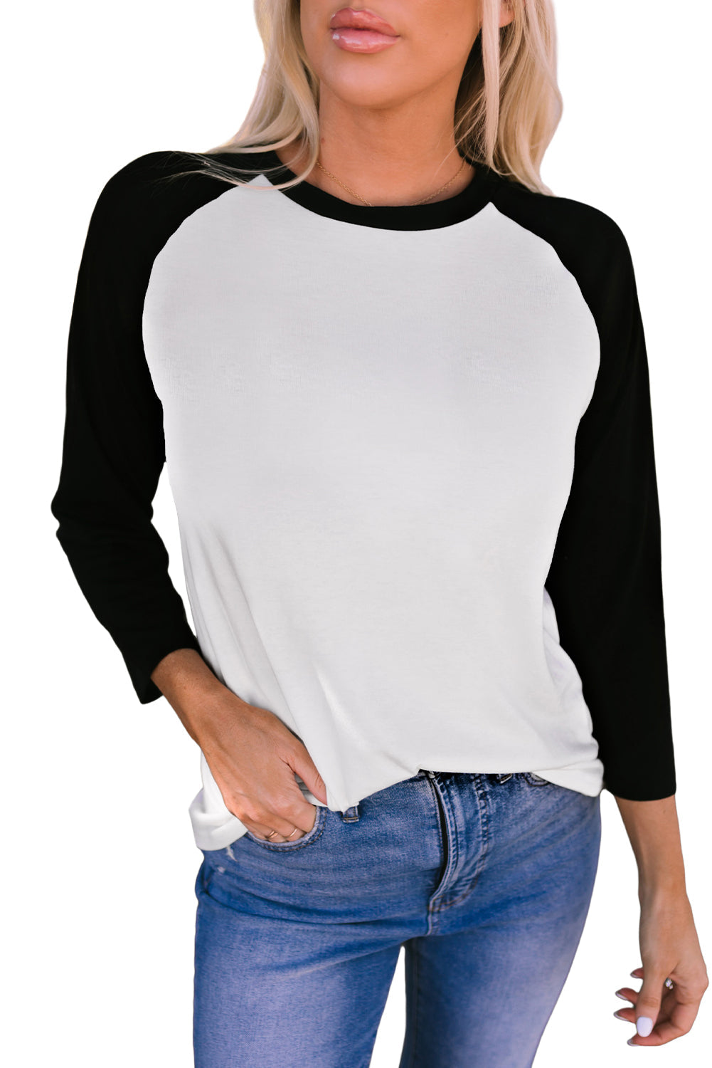 Women's Top with Raglan-Sleeve Pullover