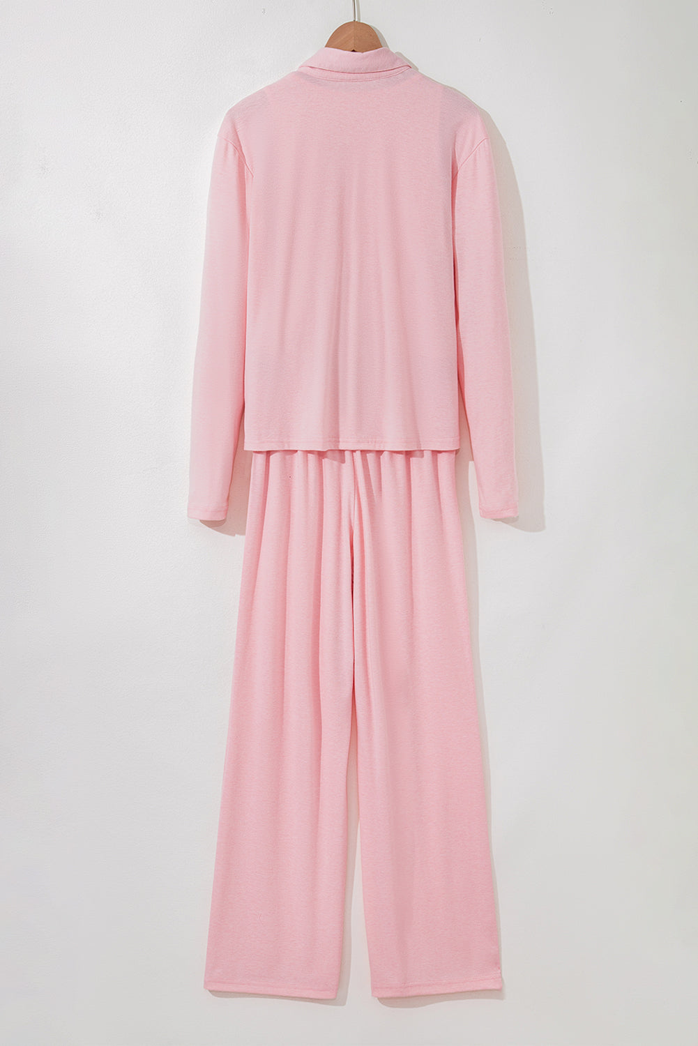 3-Piece Cozy Knit Lounge Set in Light Pink