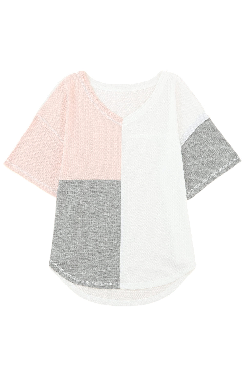 Women's Waffle Wide Sleeve Oversized Top
