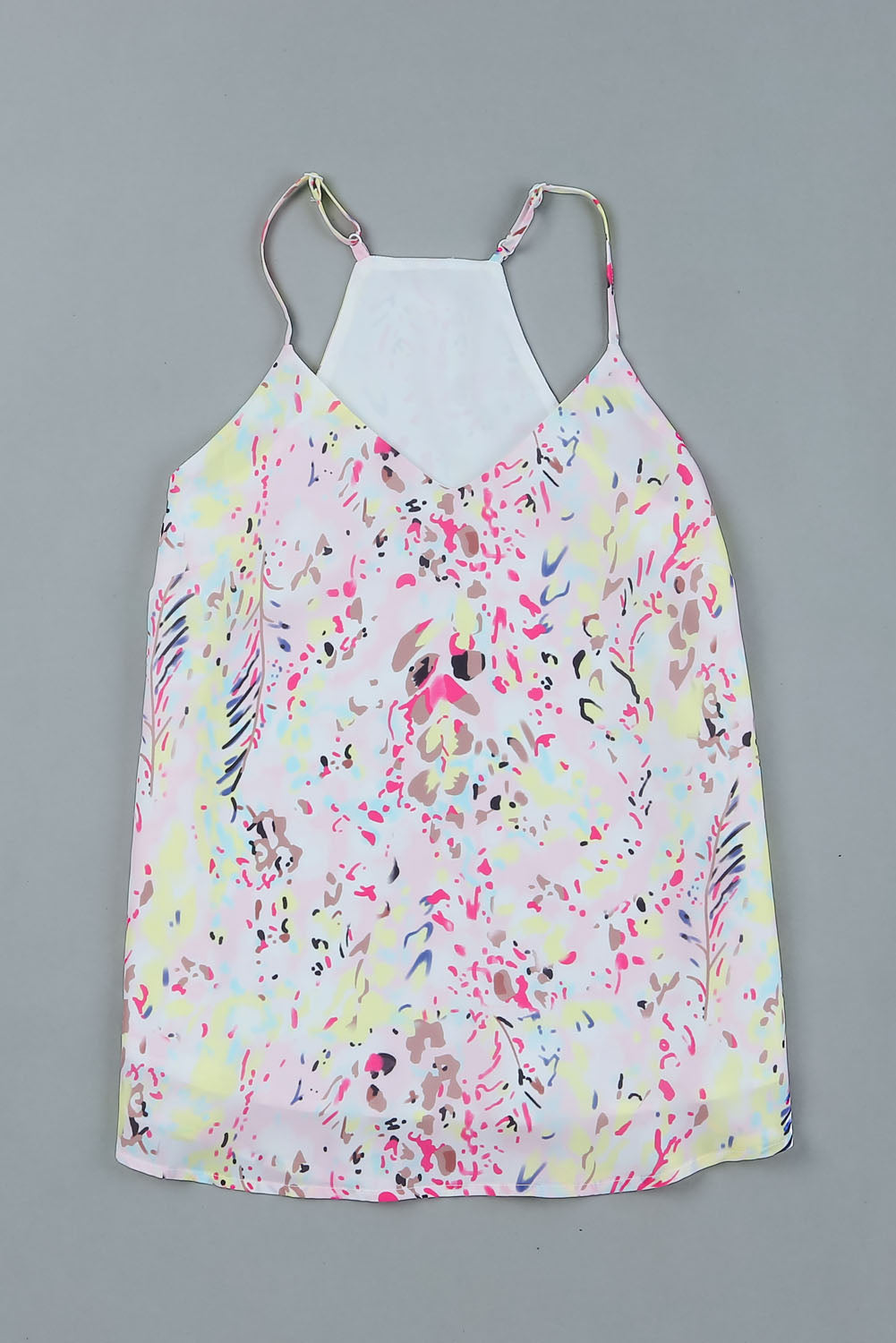Women's Spaghetti Straps Floral-Print Tank Top