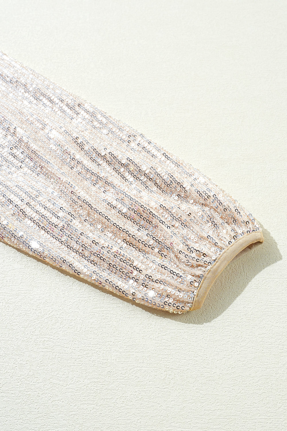 Sequin Zip up Long Sleeve Jacket