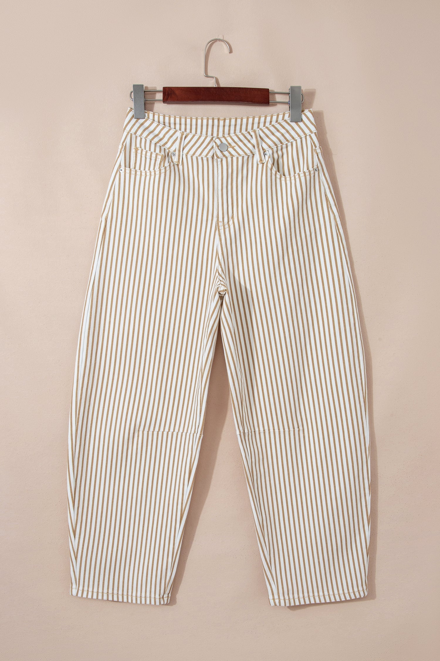 Barrel Stripe Everyday Jeans in Khaki