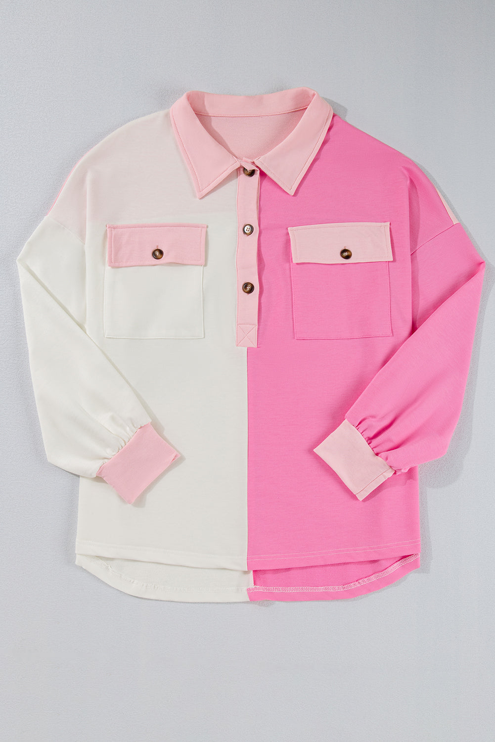 Women's Chest-Pocket Detail Plus Size Sweatshirt