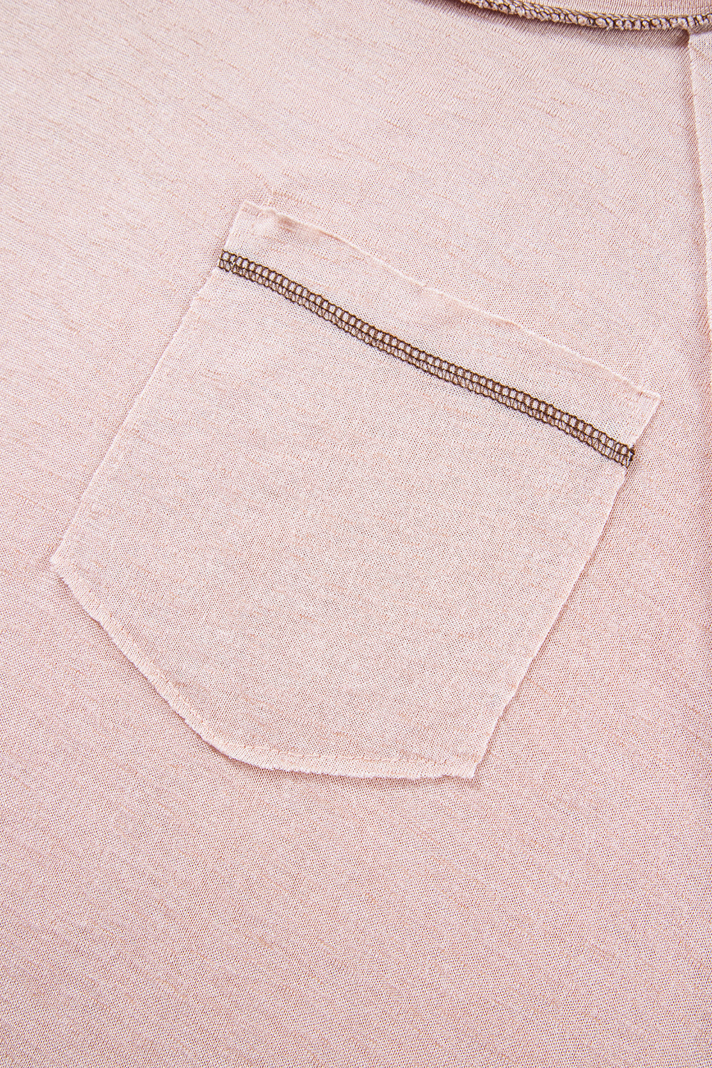 Women's T-shirt with Loose Exposed Seam Detail
