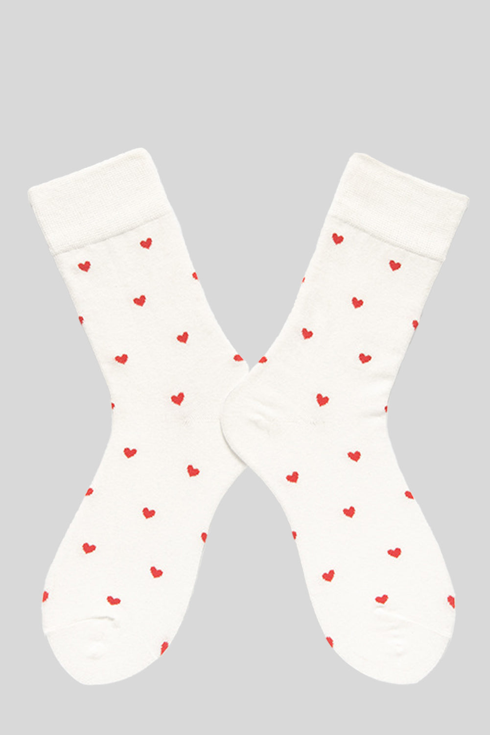 Valentines Heart Pattern Crew Socks